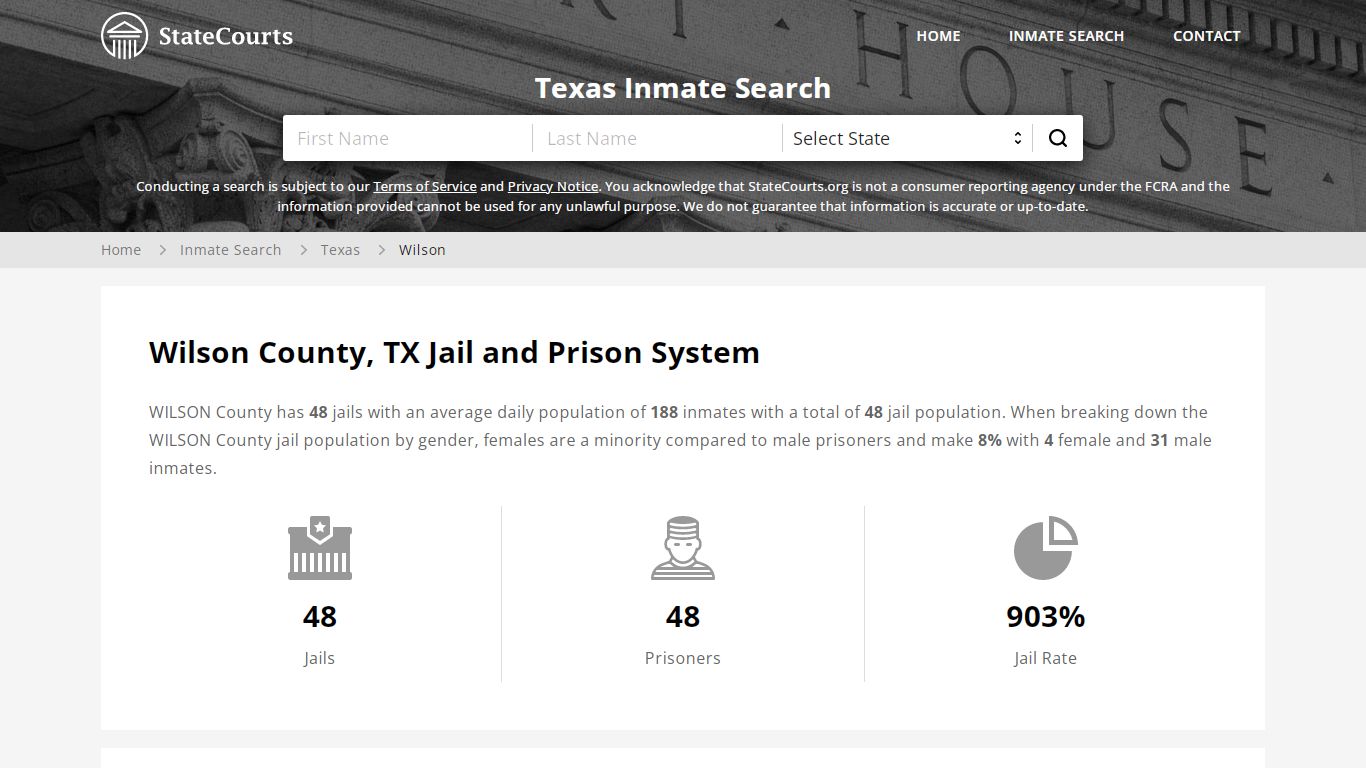 Wilson County, TX Inmate Search - StateCourts