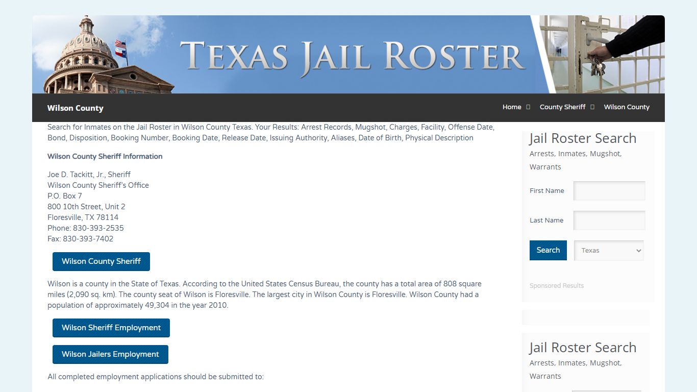 Wilson County | Jail Roster Search